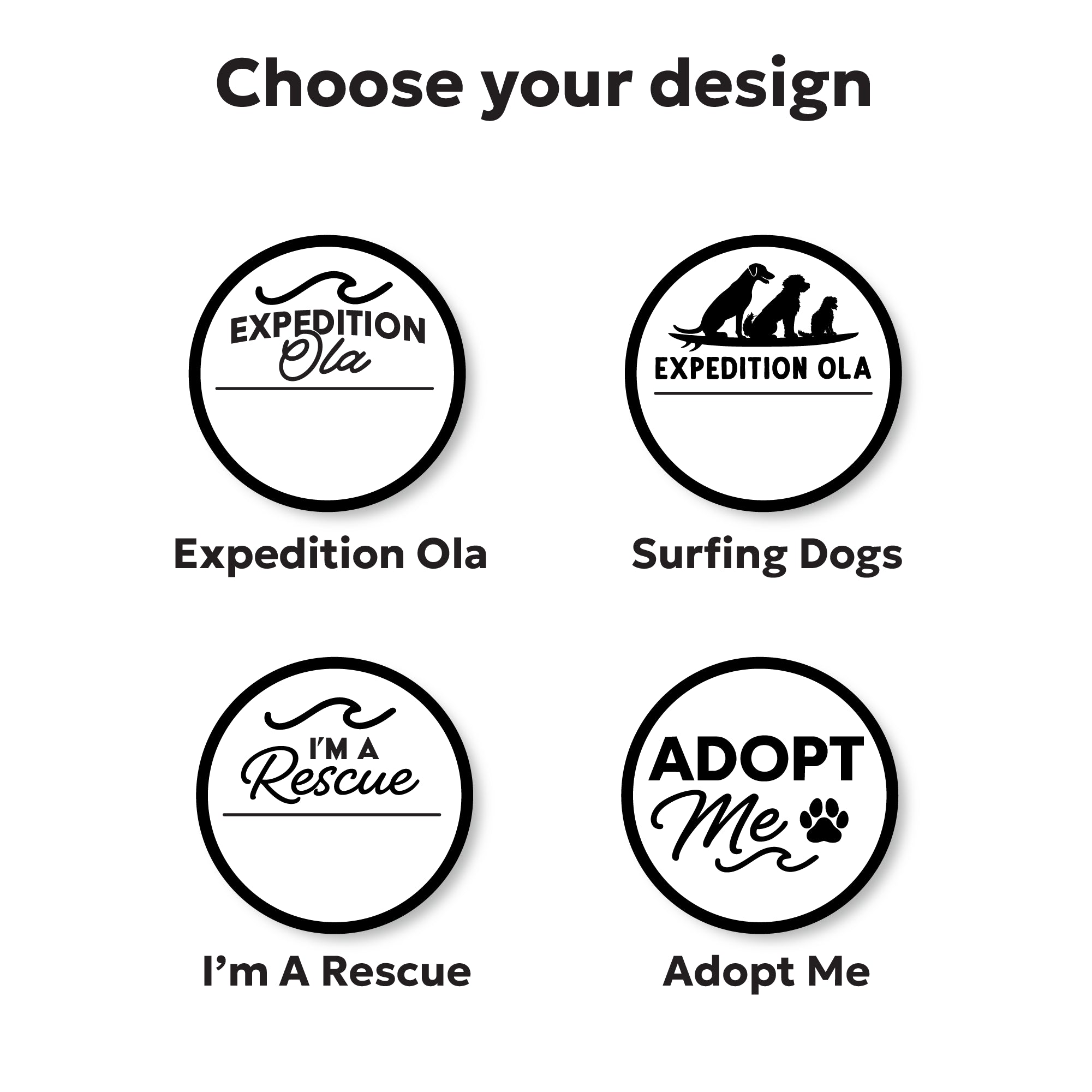 Expedition Ola x Besties Silicone Dog ID Tag | Rescue Collection