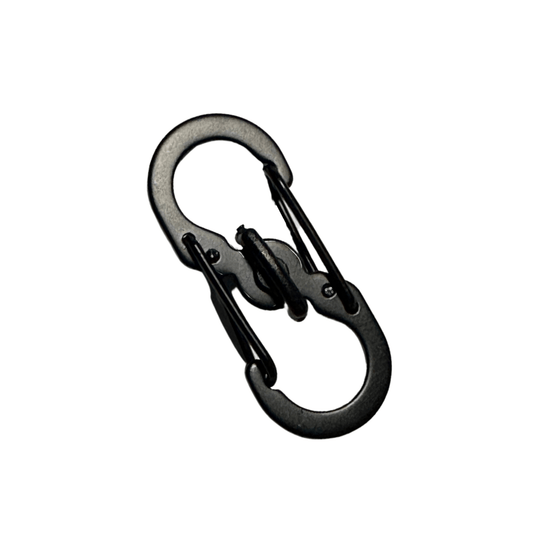 Load image into Gallery viewer, Extra-Small Locking Black Carabiner Clip
