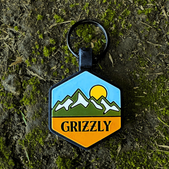 Pup's Peak Silicone Dog ID Tag - Alpine Meadow