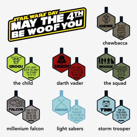 Limited Edition Star Wars Silicone ID Tags