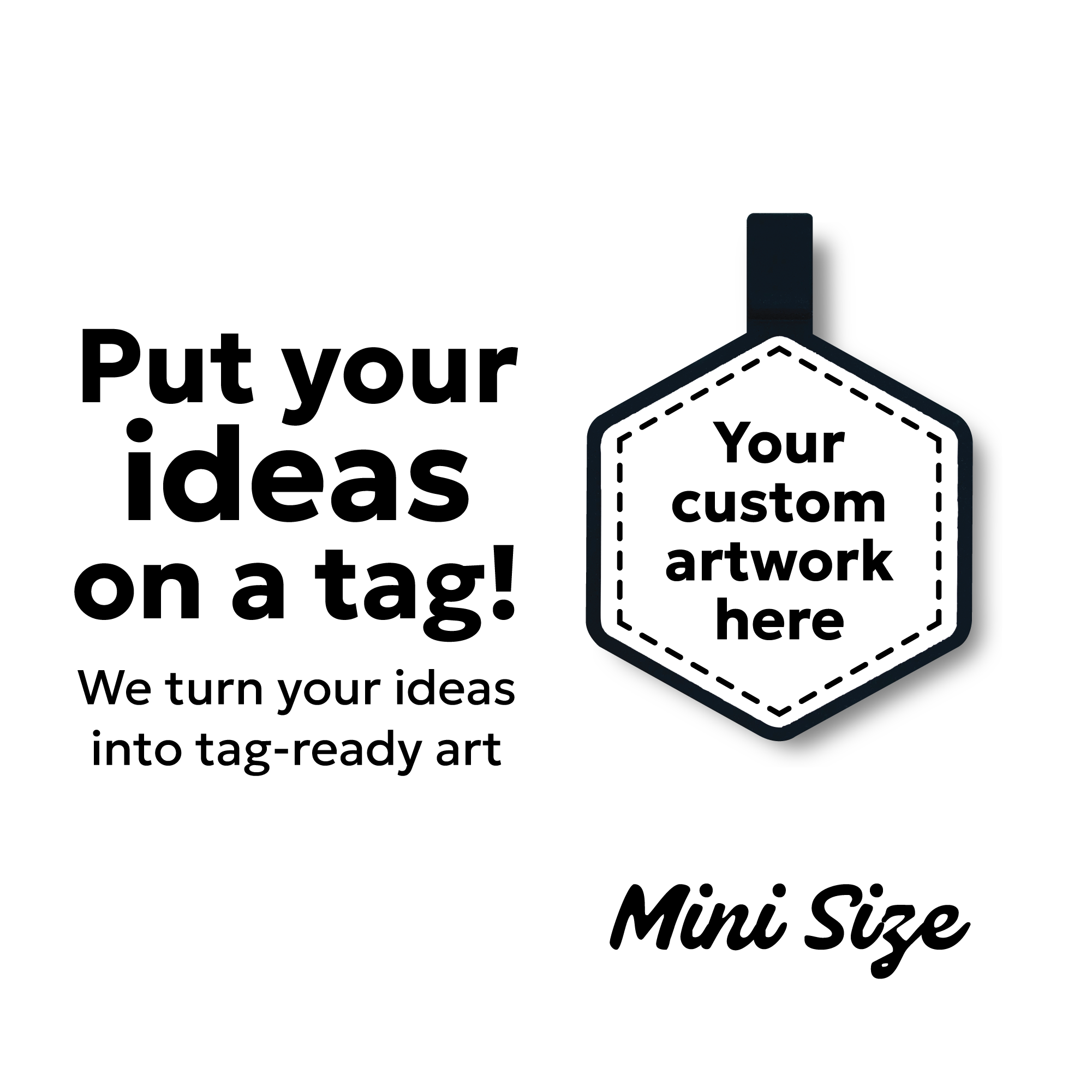 Custom Artwork Pet ID Tag - Mini Size – Besties