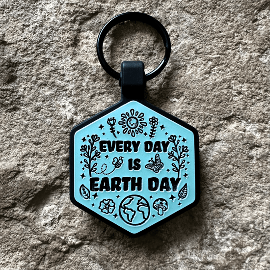 Every Day Is Earth Day Silicone ID Tag