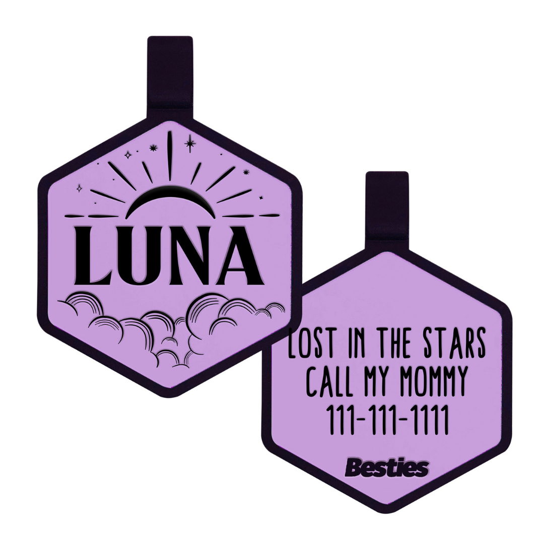 Celestial Daydream Silicone ID Tag