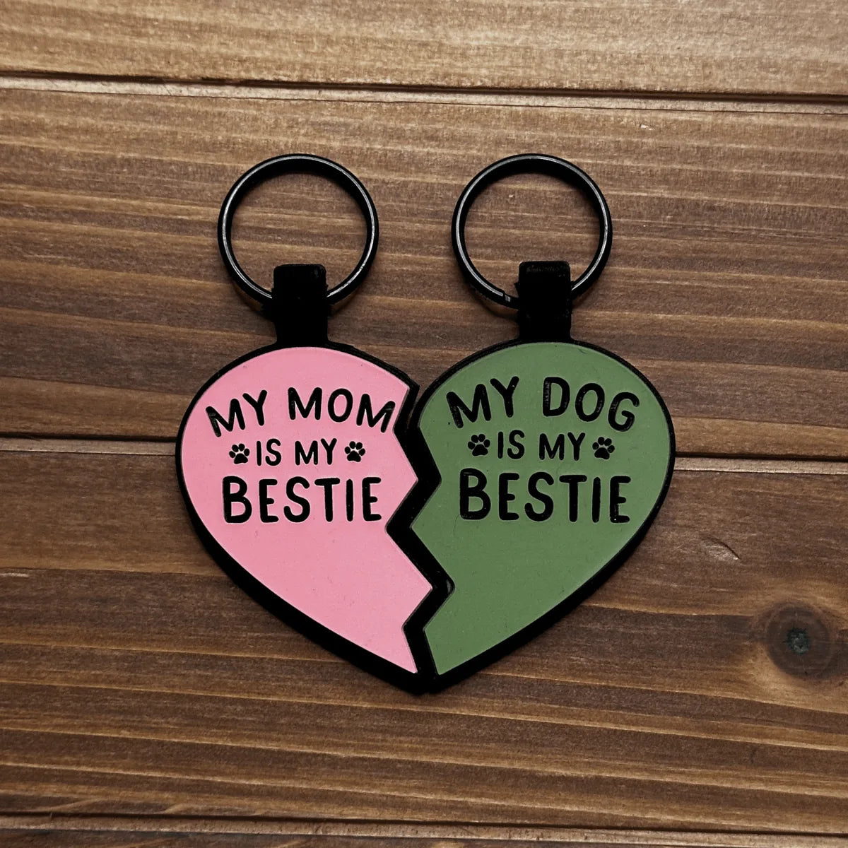 Best Friend silicone pet id tag set featuring 