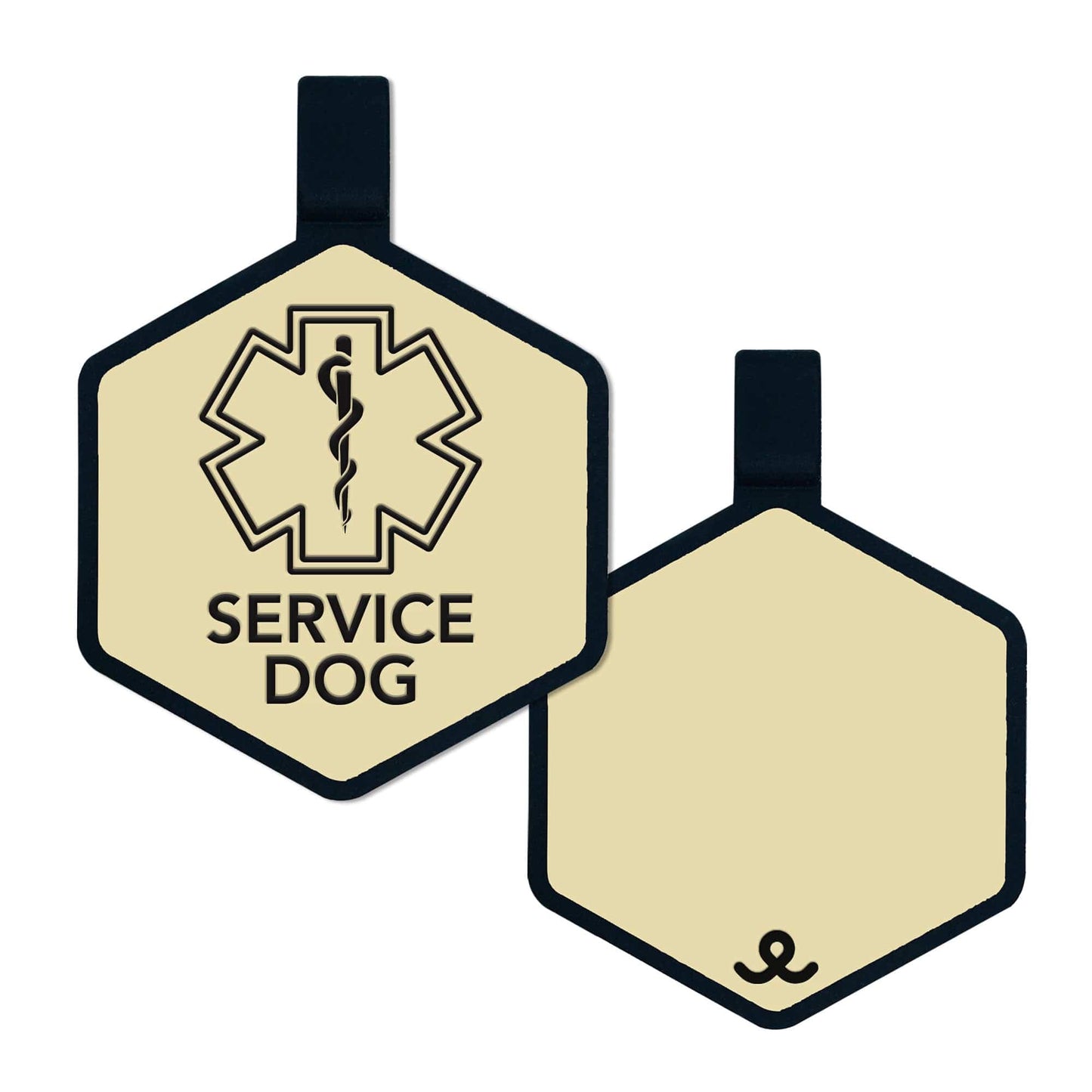 Service Dog Silicone Pet ID Tag