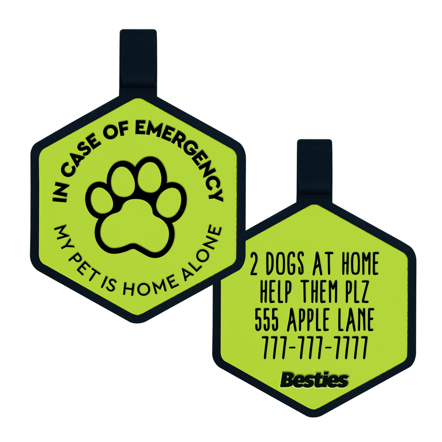 Emergency Home Alone Pet Chip Pet Inside Sticker Save Our Cat/Dog Pets In A Fire - Foto 8