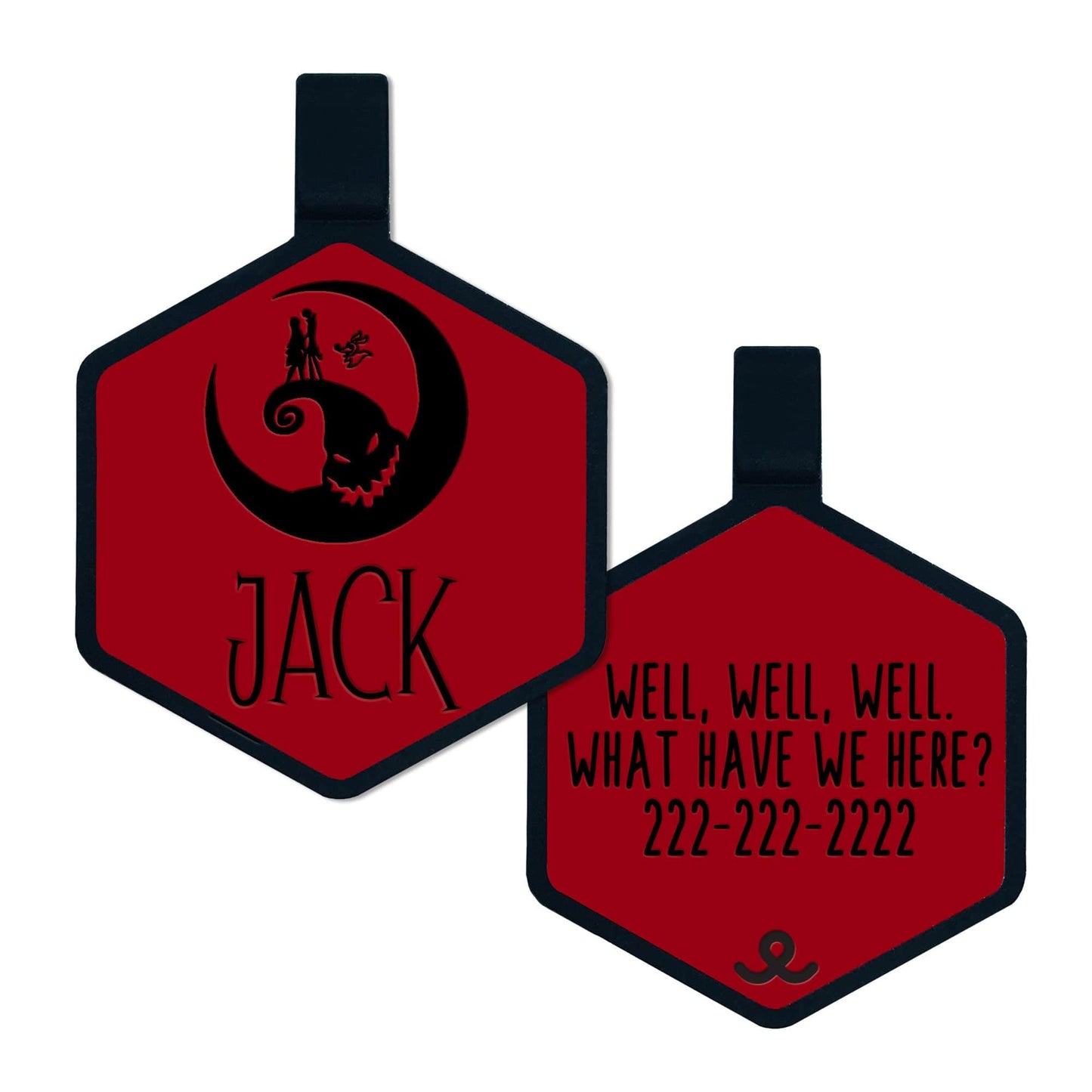 Nightmare Before Christmas Silicone ID Tag
