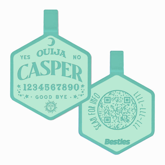 Load image into Gallery viewer, QR Code Ouija Board Silicone ID Tag
