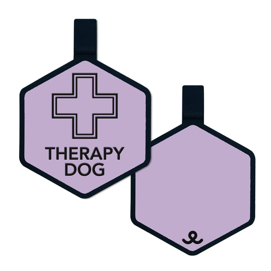 Therapy Dog Silicone Pet ID Tag