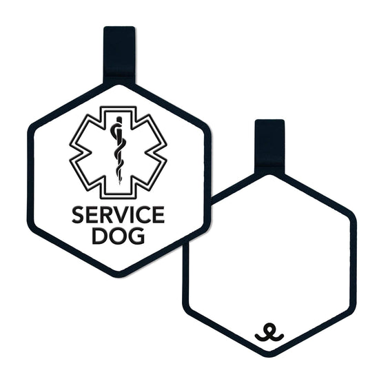 Service Dog Silicone Pet ID Tag