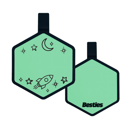 Space Cadet Silicone ID Tag