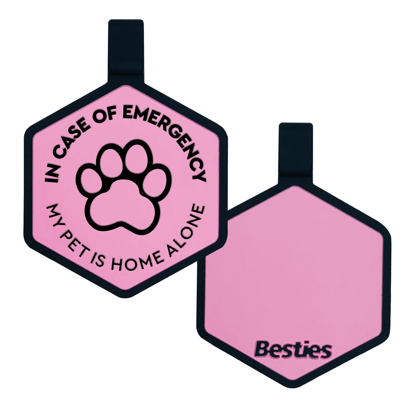 Load image into Gallery viewer, My Pet Is Home Alone Emergency Alert Keychain
