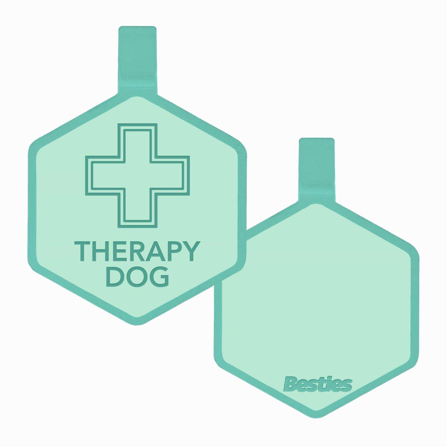 Therapy Dog Silicone Pet ID Tag