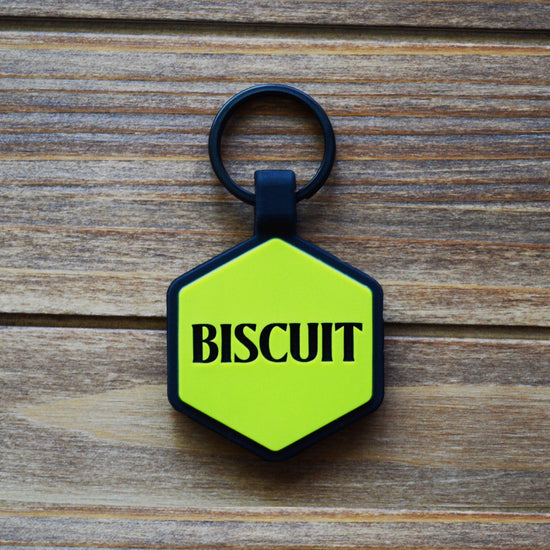 Chartreuse Silicone ID Tag