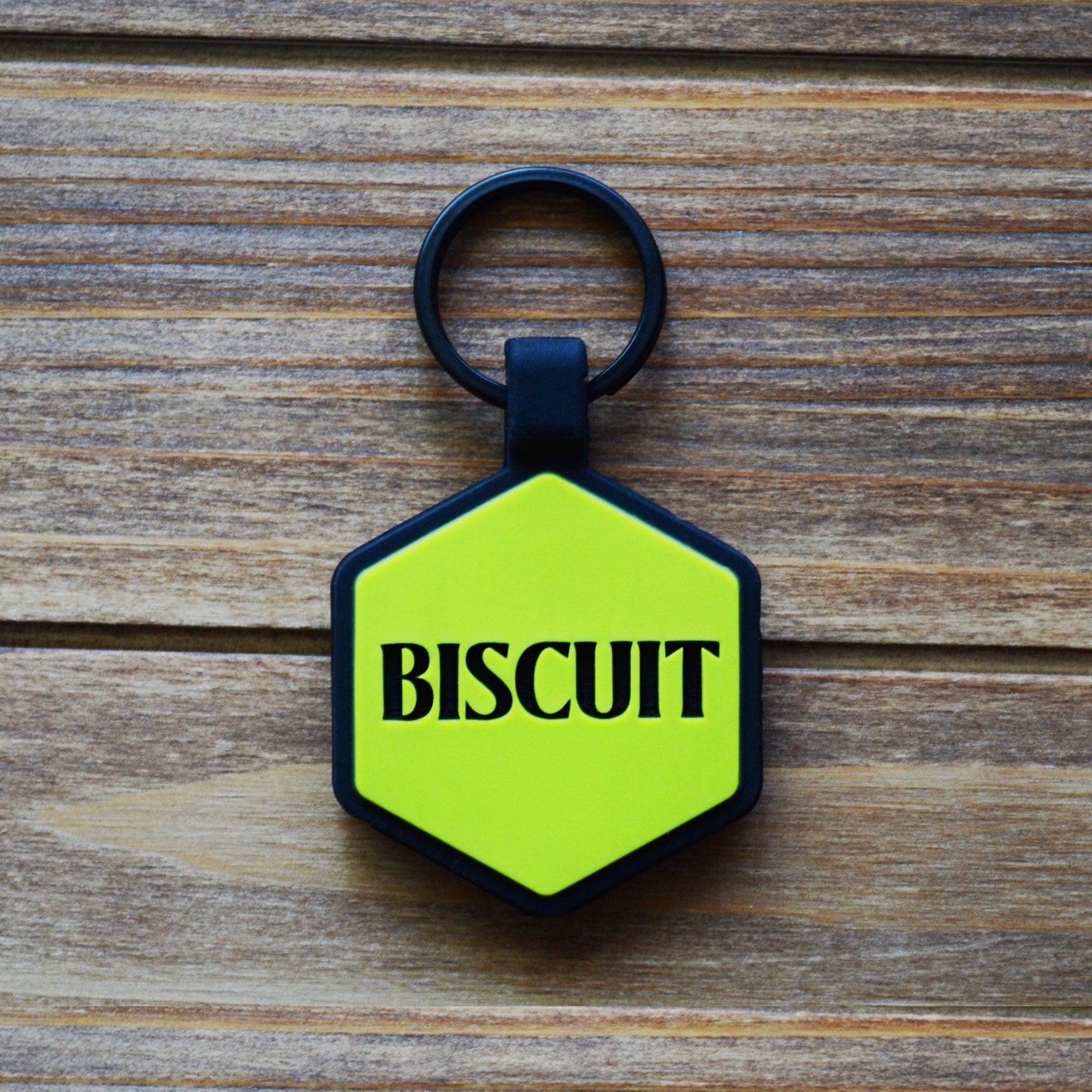 QR Code Chartreuse Silicone ID Tag