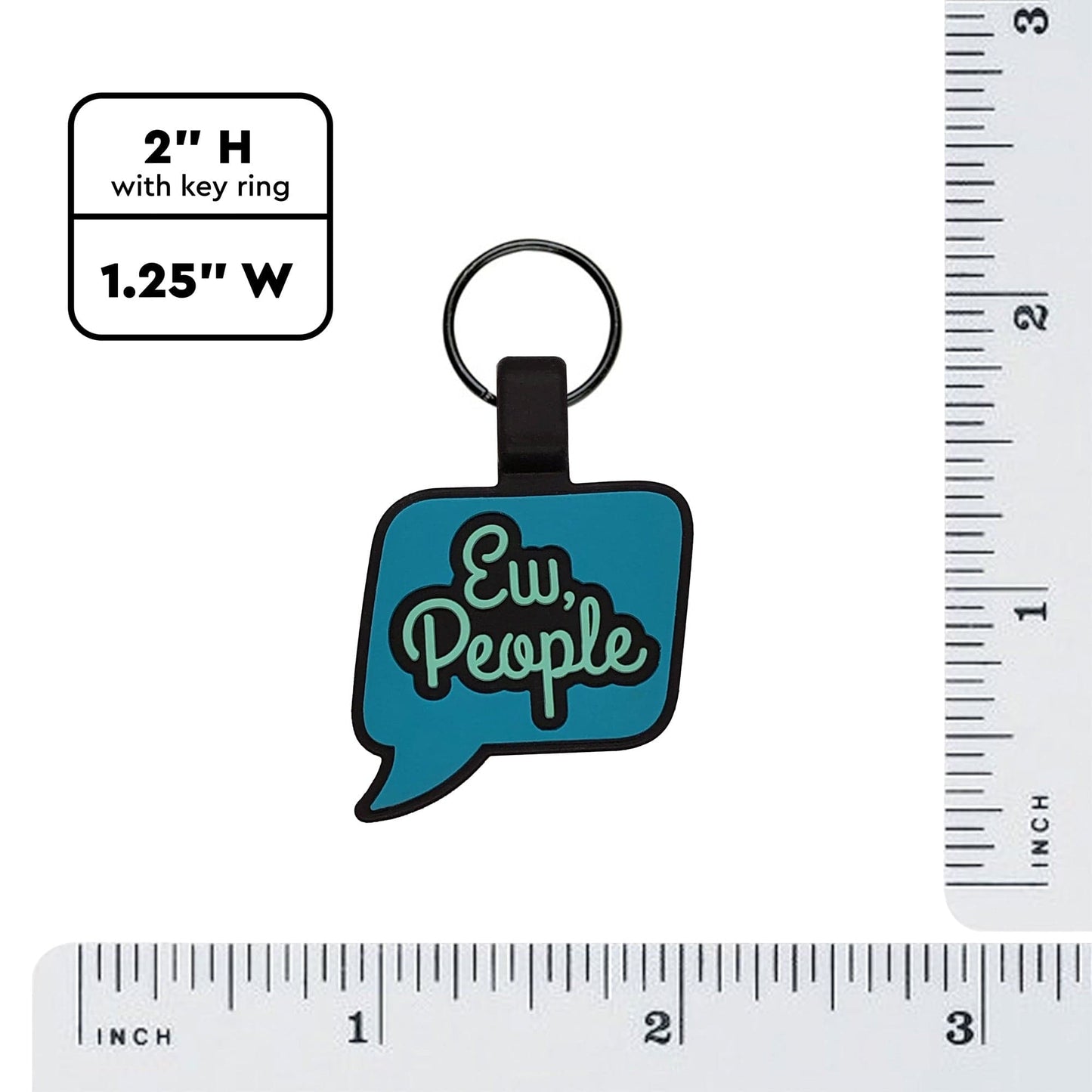 QR Code "Ew, People" Silicone Cat ID Tag