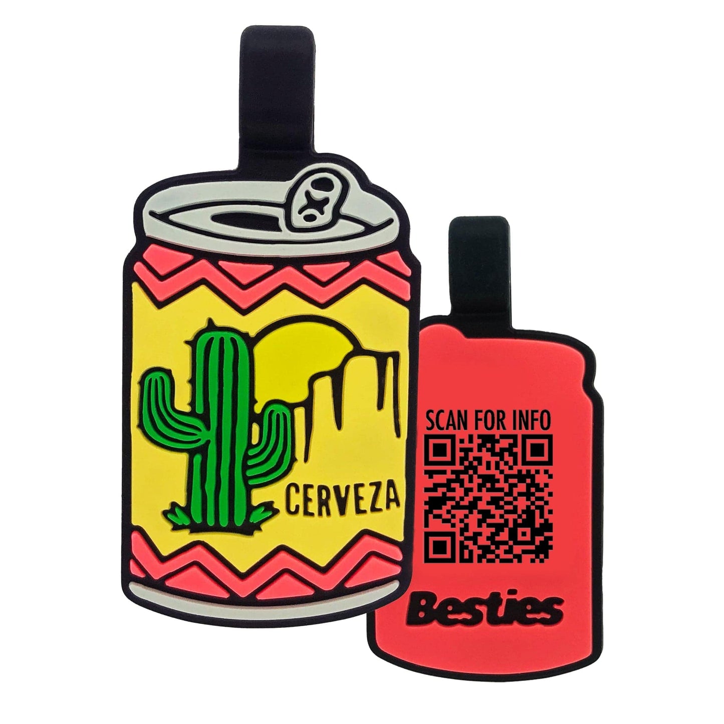 QR Code "Beer Me!" Silicone ID Tag