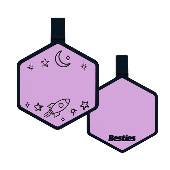 Space Cadet Silicone ID Tag
