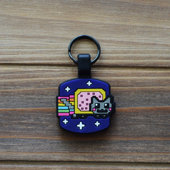Nyan Cat Silicone Cat ID Tag