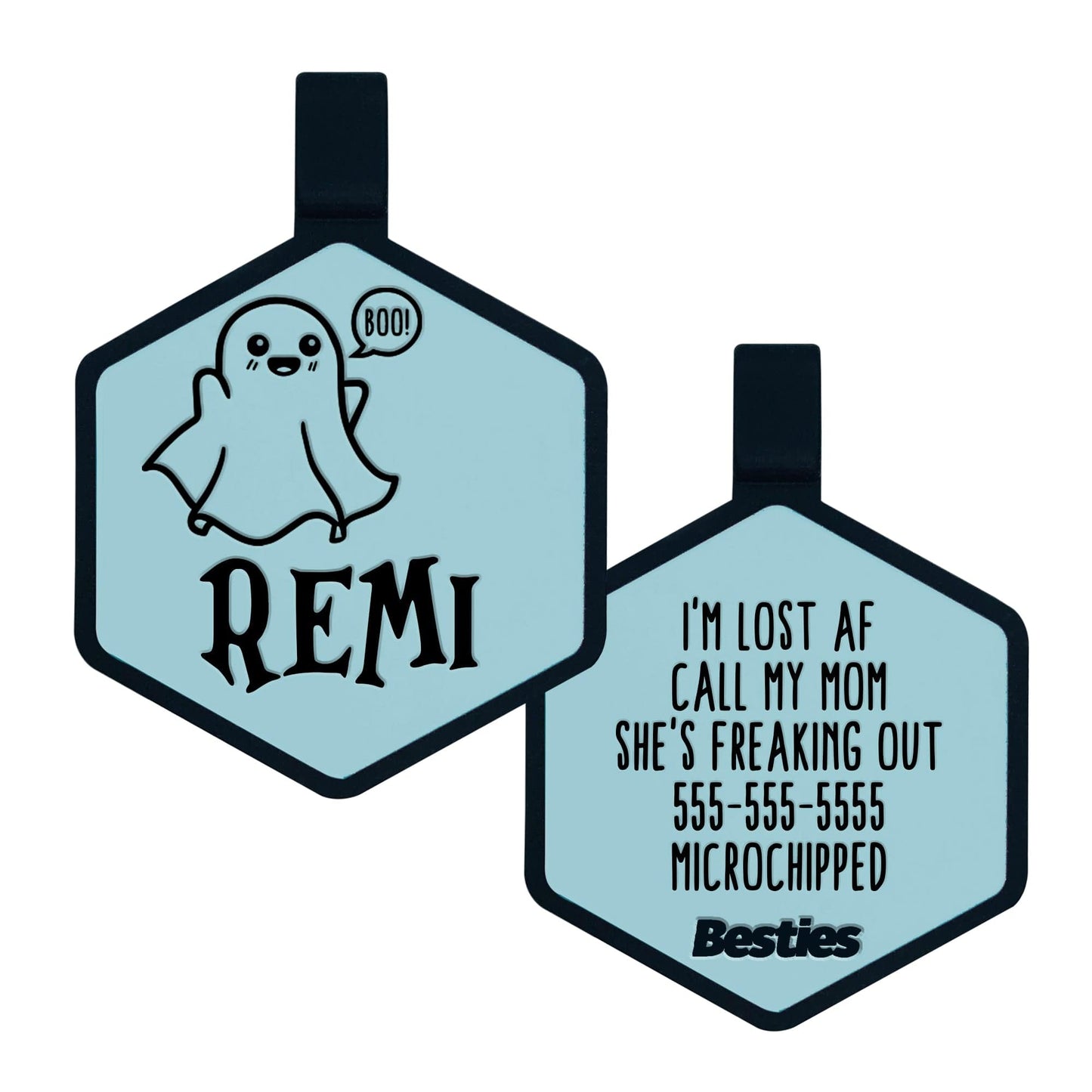 Load image into Gallery viewer, The Friendly Ghost Pet ID Tag
