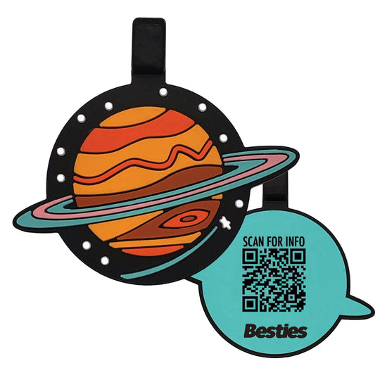 QR Code Spaced Out Silicone ID Tag