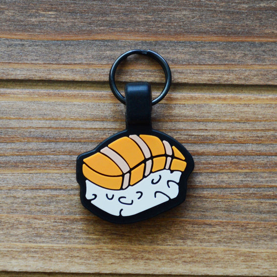 Load image into Gallery viewer, QR Code Sushi Silicone Cat ID Tag

