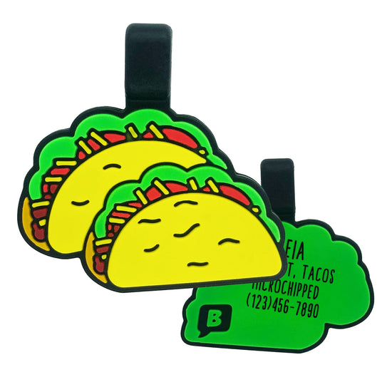Taco Tuesday Silicone ID Tag