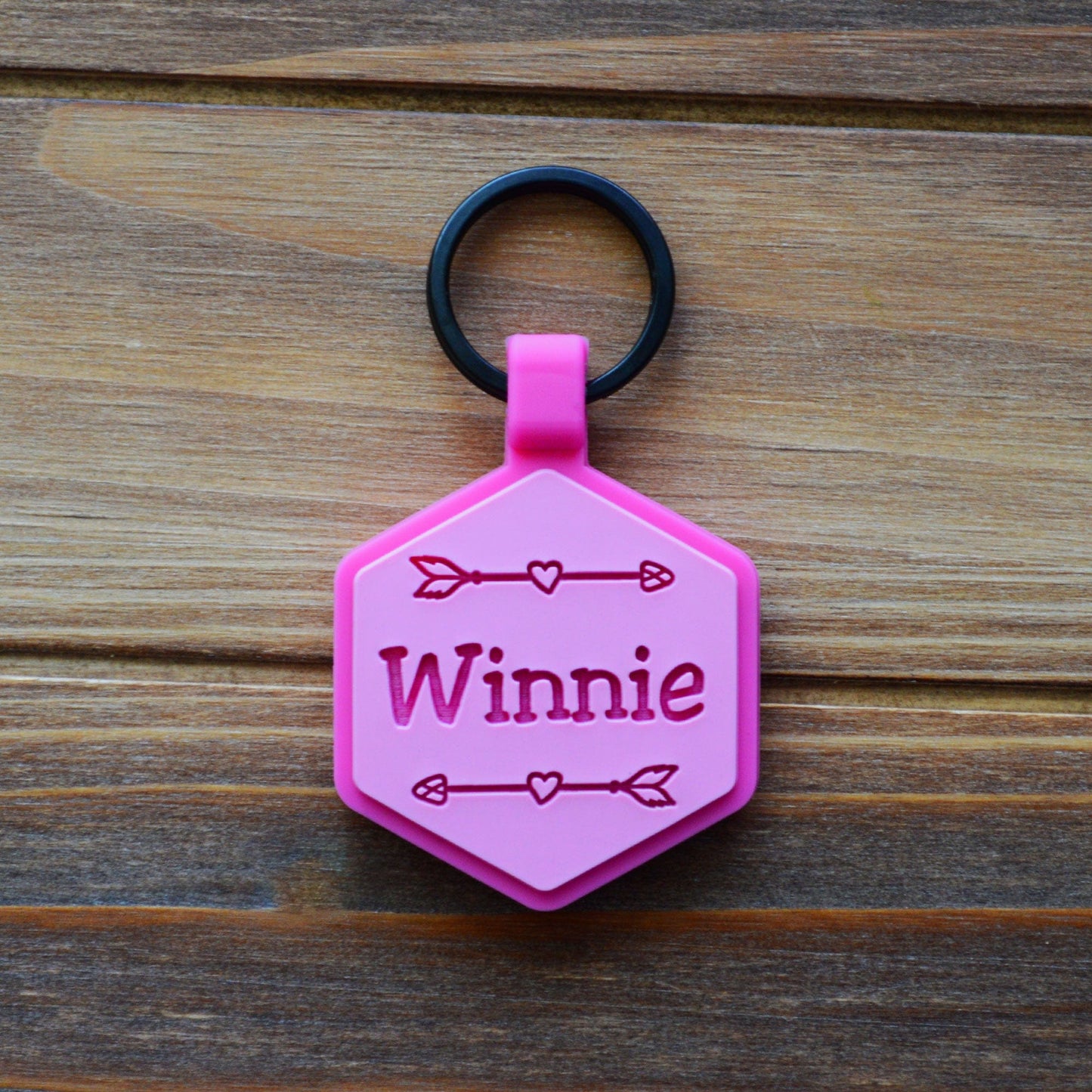 Winnie and Me Custom Paw Print Keychain